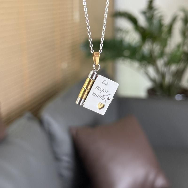 Engravable Heart Necklace — Personalized Titanium Steel Gift