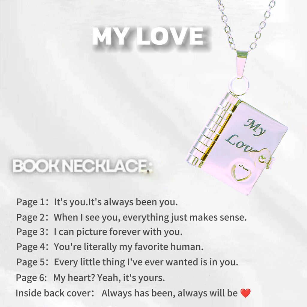 Engravable Heart Necklace — Personalized Titanium Steel Gift