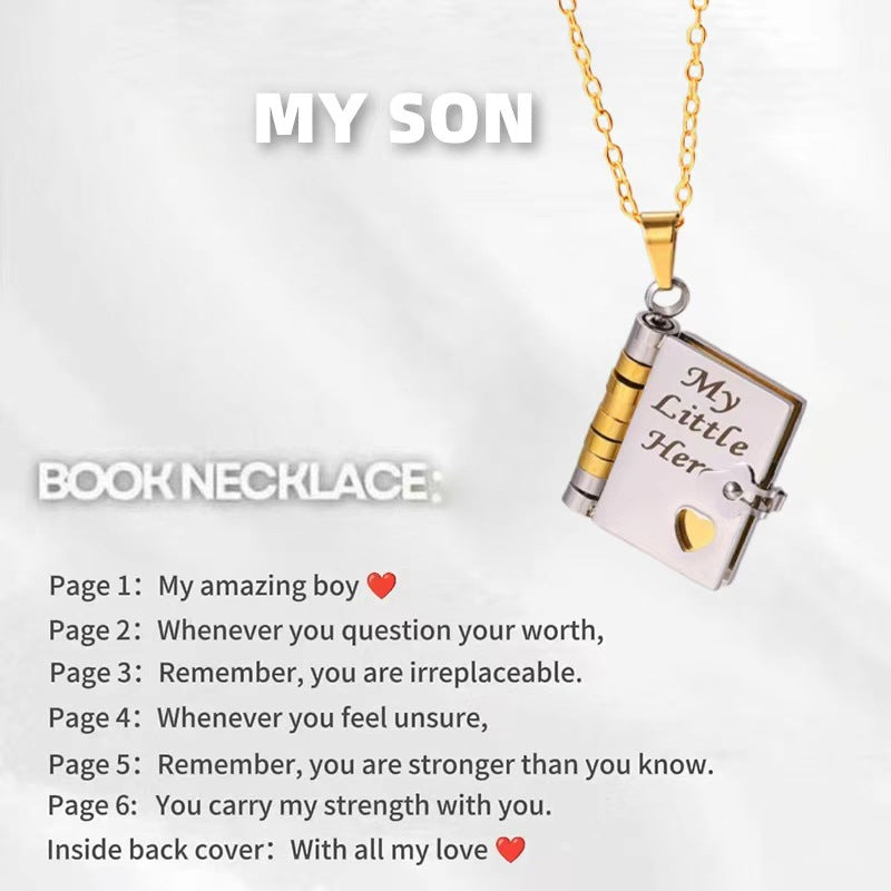 Engravable Heart Necklace — Personalized Titanium Steel Gift