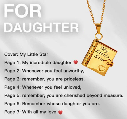 Engravable Heart Necklace — Personalized Titanium Steel Gift