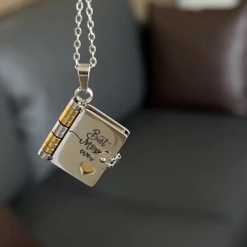 Engravable Heart Necklace — Personalized Titanium Steel Gift