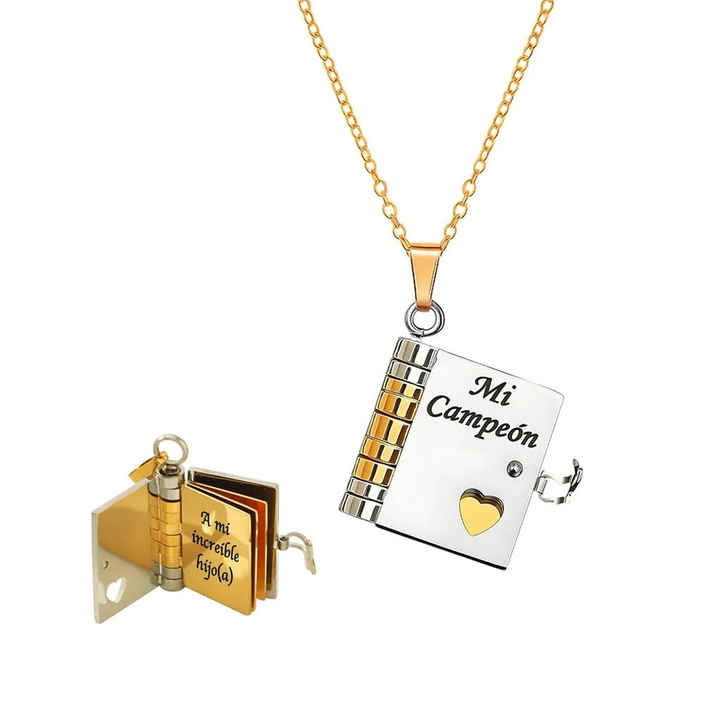 Engravable Heart Necklace — Personalized Titanium Steel Gift