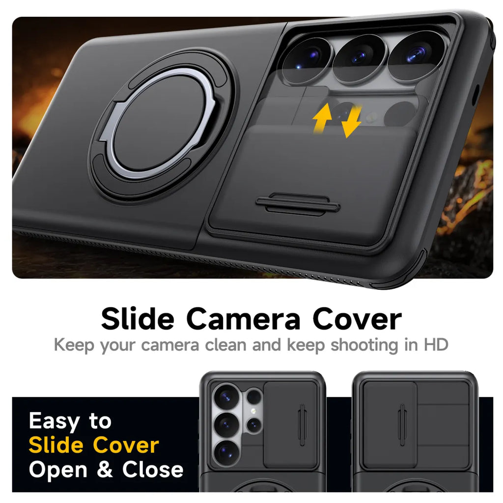 2-in-1 Shockproof Wallet Case for Samsung Galaxy