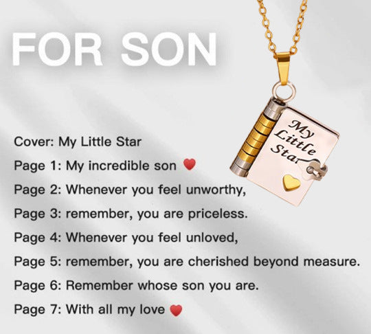 Engravable Heart Necklace — Personalized Titanium Steel Gift