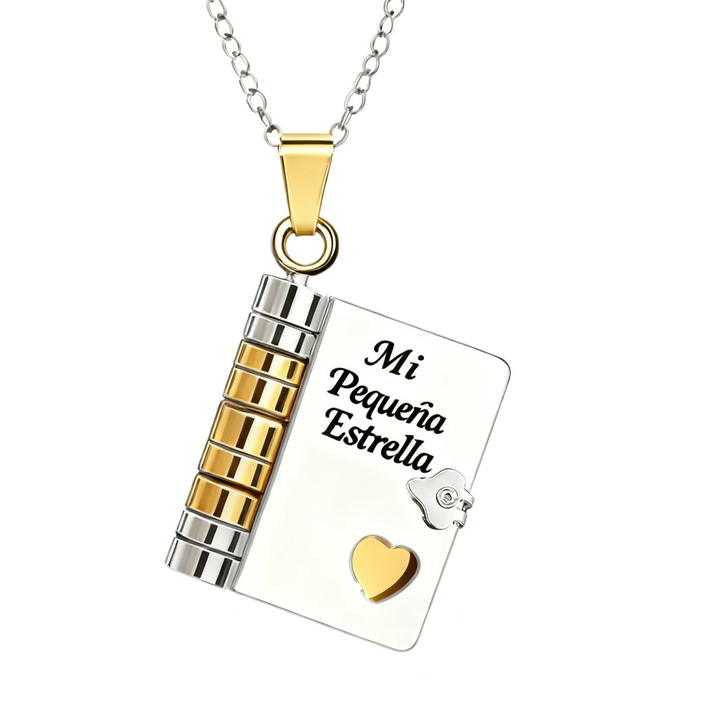 Engravable Heart Necklace — Personalized Titanium Steel Gift