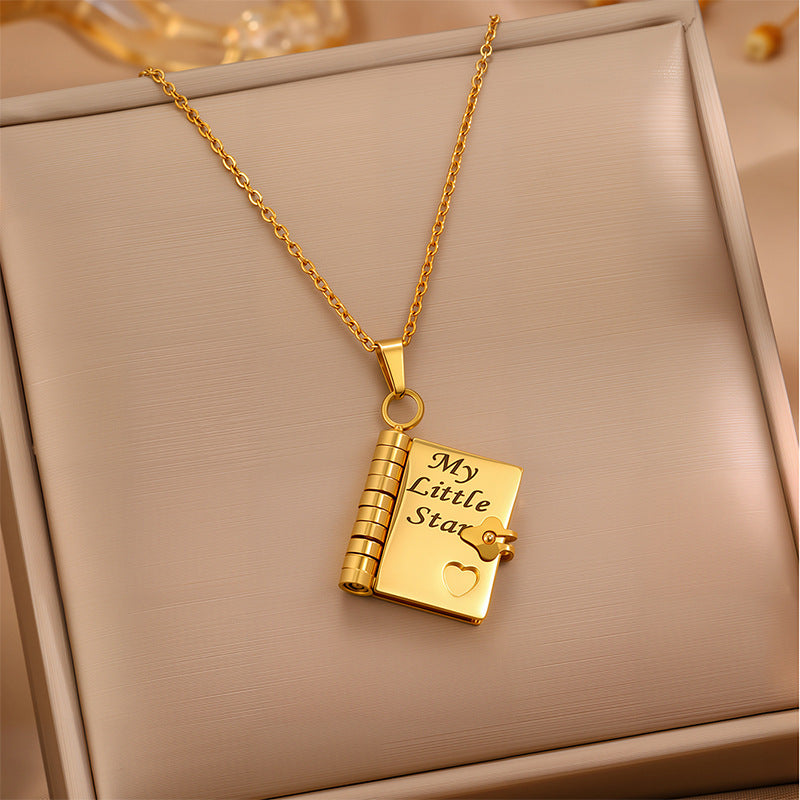 Engravable Heart Necklace — Personalized Titanium Steel Gift