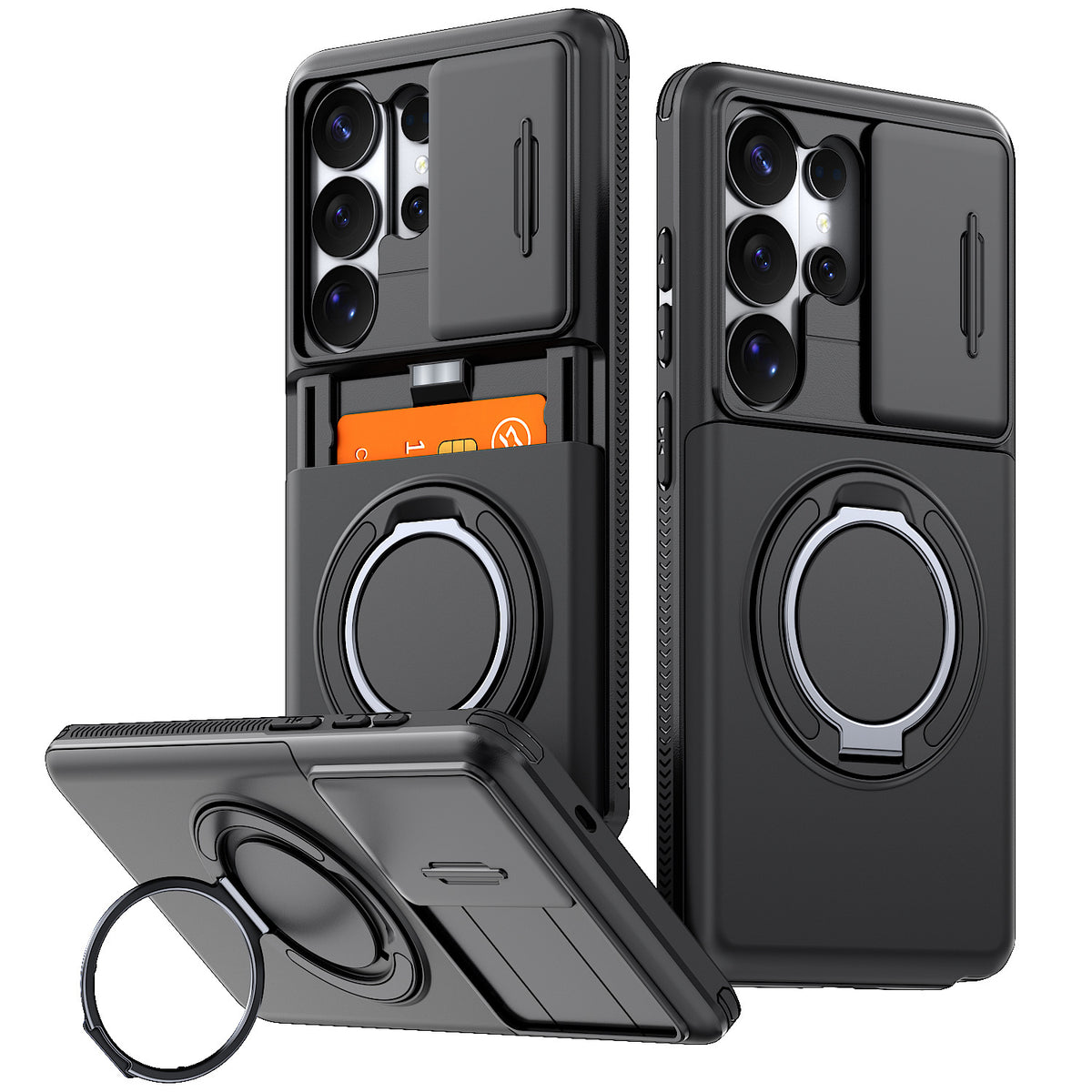 2-in-1 Shockproof Wallet Case for Samsung Galaxy