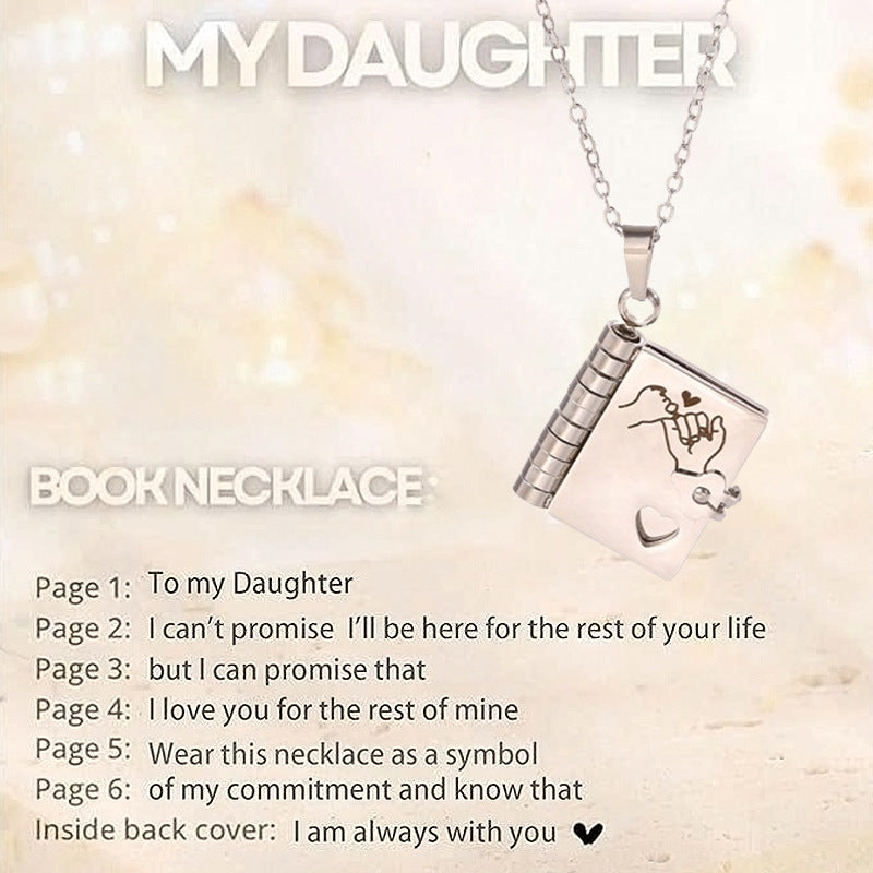 Engravable Heart Necklace — Personalized Titanium Steel Gift