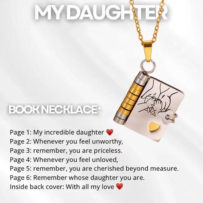 Engravable Heart Necklace — Personalized Titanium Steel Gift