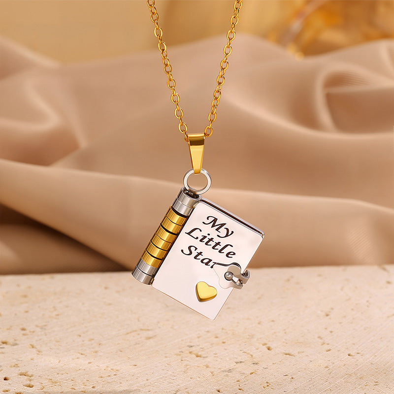 Engravable Heart Necklace — Personalized Titanium Steel Gift