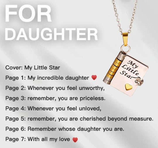 Engravable Heart Necklace — Personalized Titanium Steel Gift