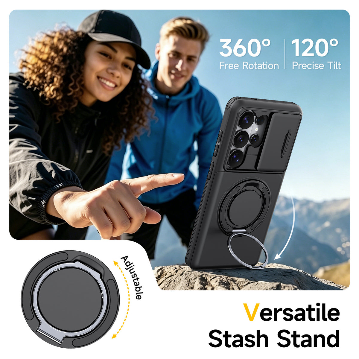 2-in-1 Shockproof Wallet Case for Samsung Galaxy