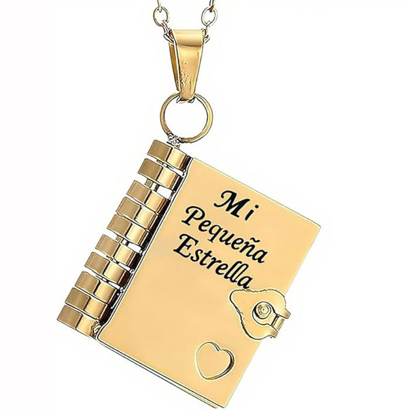Engravable Heart Necklace — Personalized Titanium Steel Gift