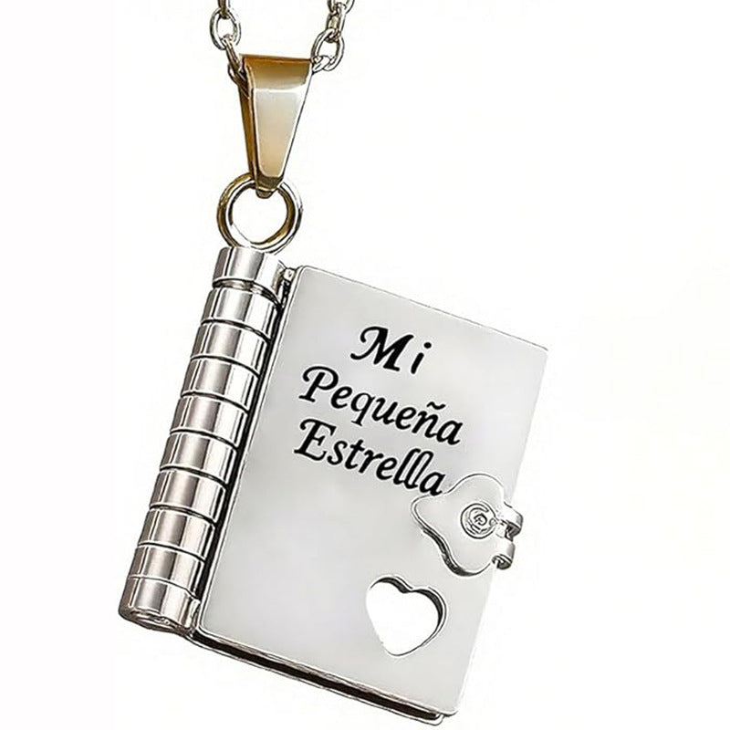 Engravable Heart Necklace — Personalized Titanium Steel Gift