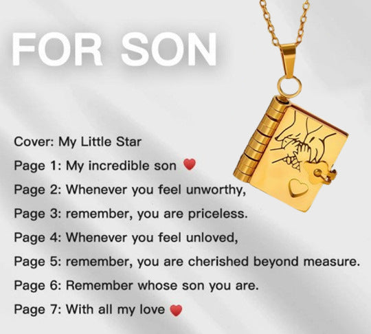 Engravable Heart Necklace — Personalized Titanium Steel Gift
