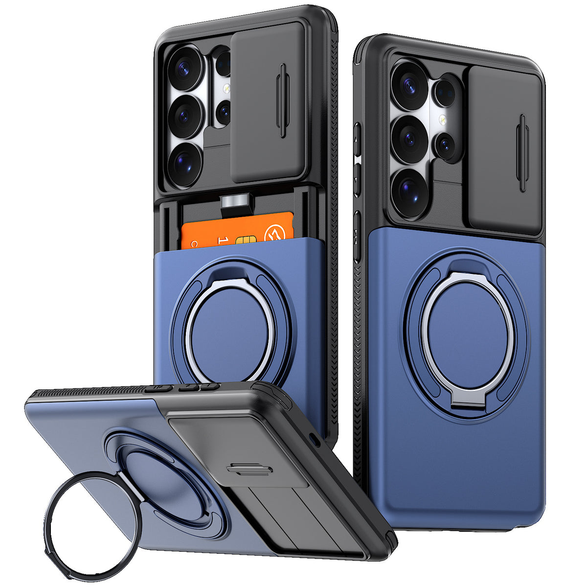 2-in-1 Shockproof Wallet Case for Samsung Galaxy