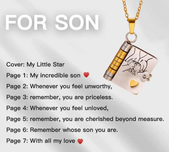 Engravable Heart Necklace — Personalized Titanium Steel Gift